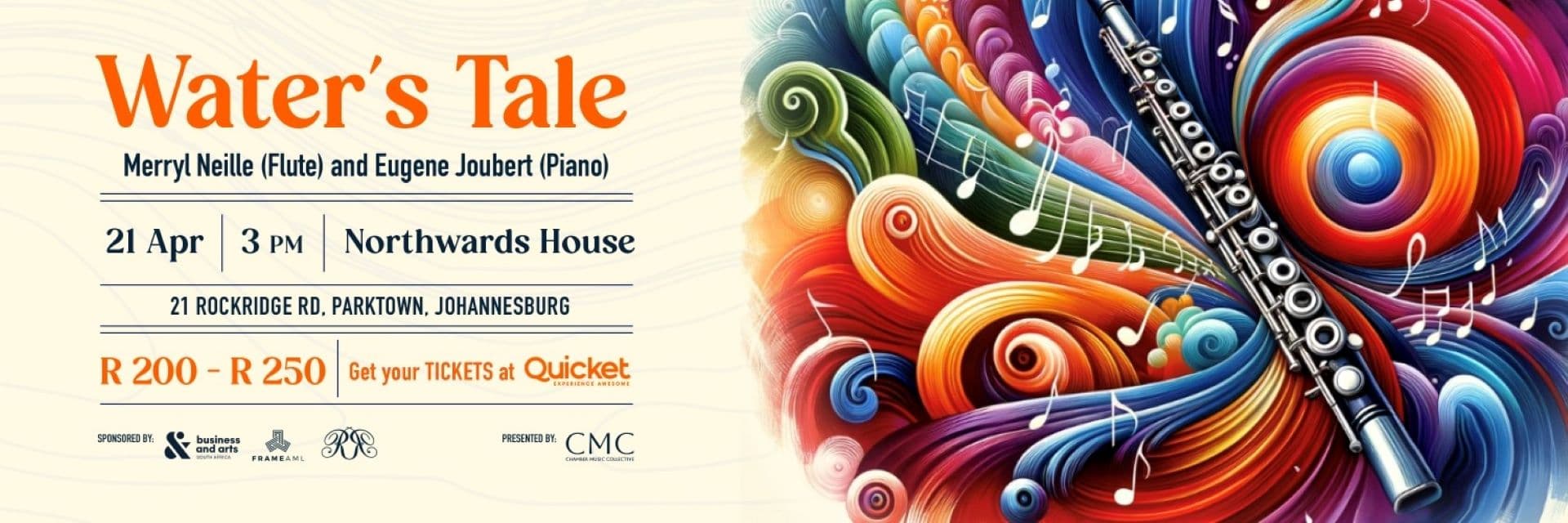 Water's Tale - A Flute Recital By Merryl Neille (Flute) And Eugene Joubert (Piano)